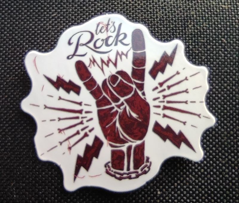 Sticker (abtibild) Rock hand 2 (JBG)