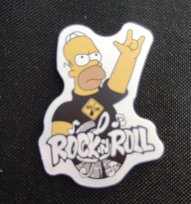 Sticker (abtibild) Rock n Roll Simpsons (JBG)