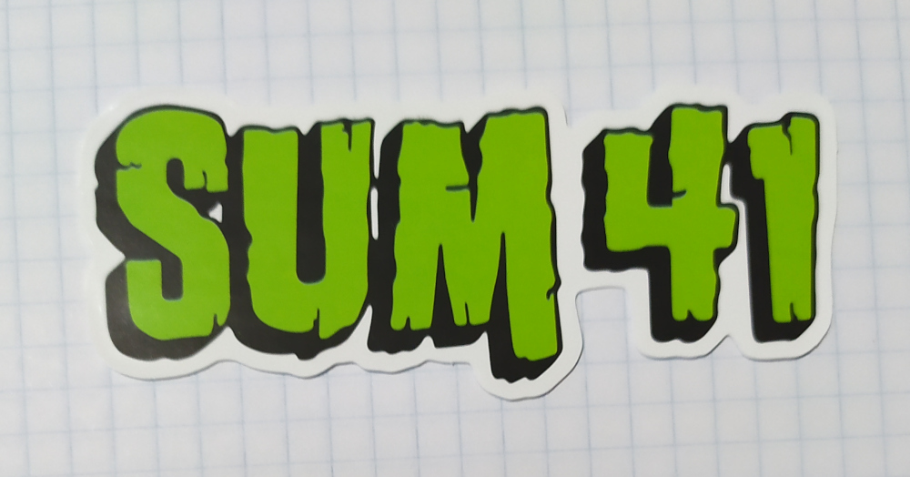 Sticker (abtibild) SUM 41 (JBG)