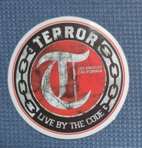 Sticker (abtibild) Terror live by the code (JBG)