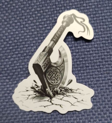 Sticker (abtibild) Viking -  Big Axe (JBG)