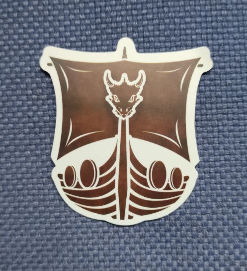 Sticker (abtibild) Viking -  Brown Ship (JBG)