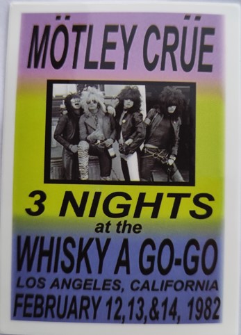 Sticker-afis MOTLEY CRUE 3 Nights