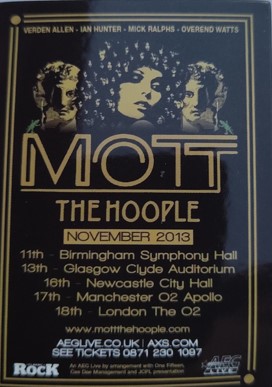 Sticker-afis MOTT THE HOOPLE