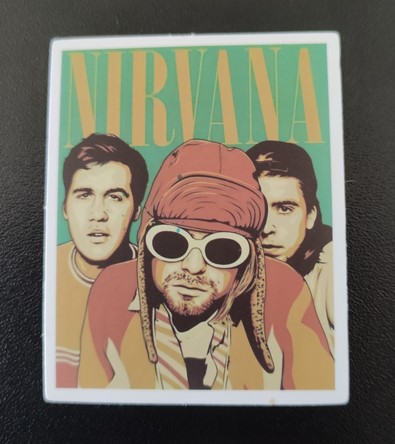 Sticker Nirvana band color (JBG)