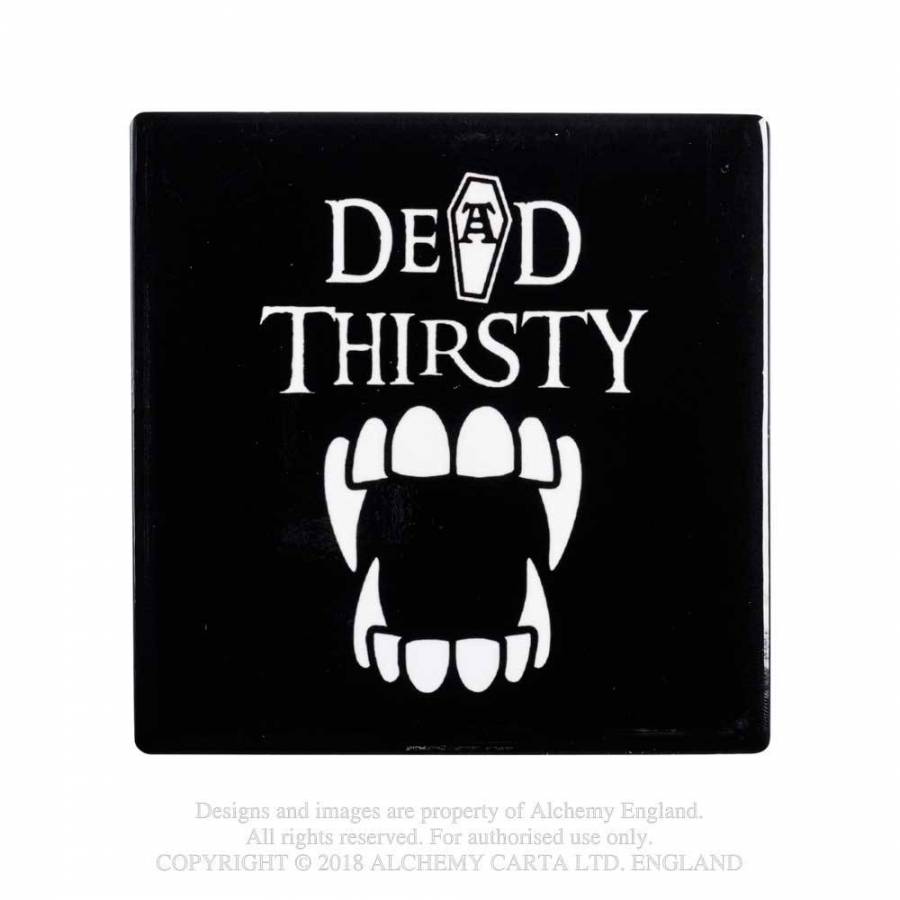 Suport ceramic pt. pahar CC9 Dead Thirsty Individual Coaster