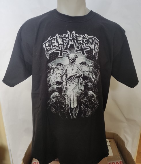 Tricou BELPHEGOR Totenritual alb-negru (TBR)