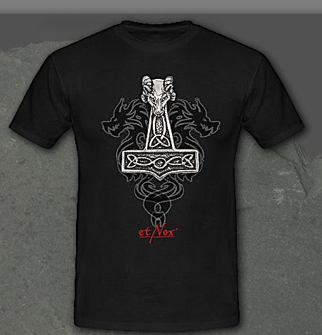 Tricou Echt Thor s Hammer TK443B etNox-T-Shirt black