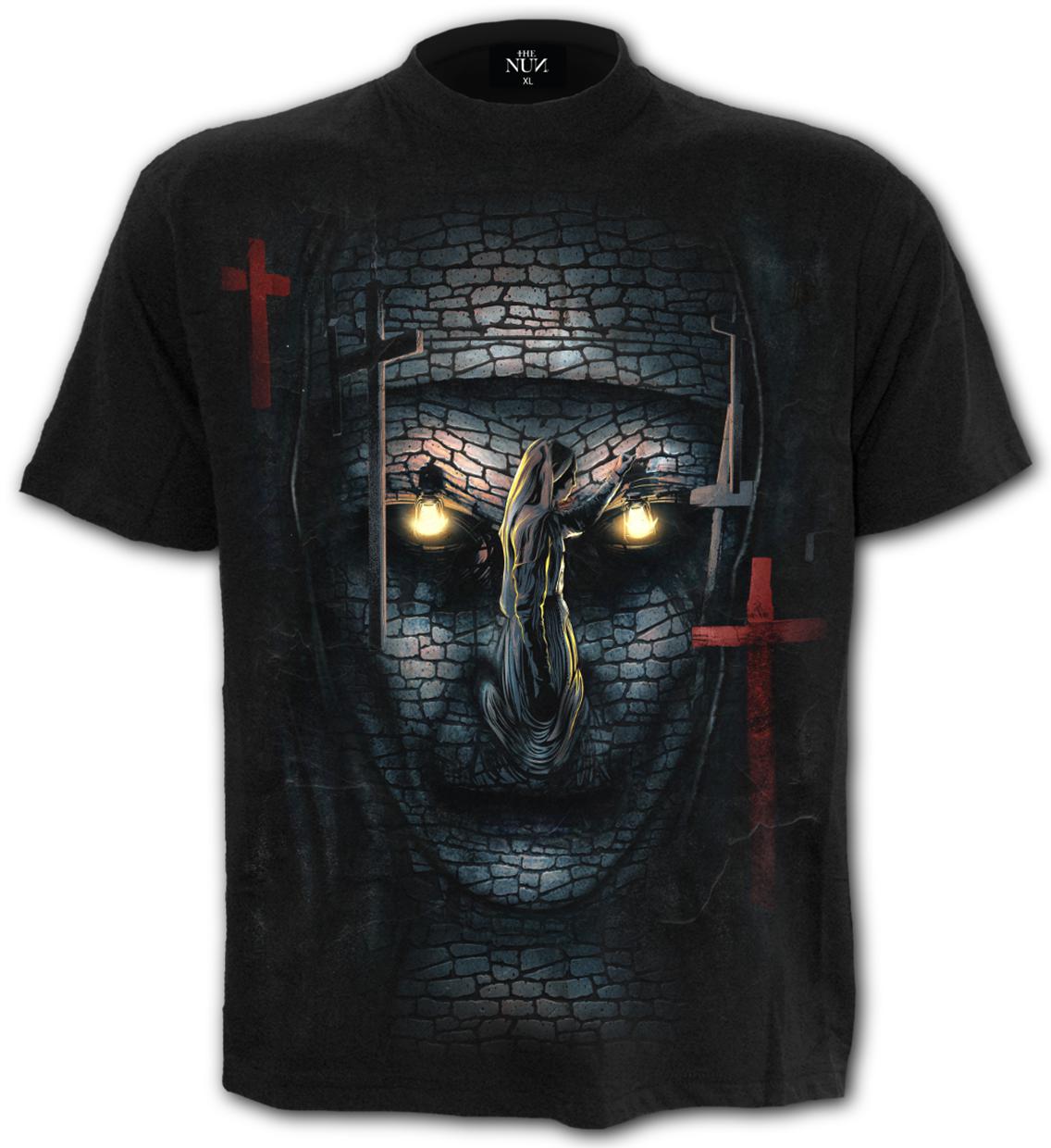 Tricou G312M101 THE NUN - SKULL ILLUSION - T-Shirt Black