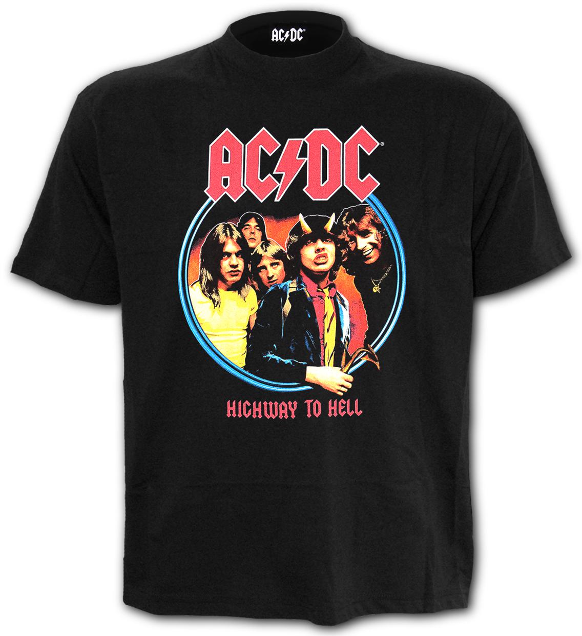 Tricou Q206M121 - AC/DC - HIGHWAY TO HELL - Front Print T-Shirt Black