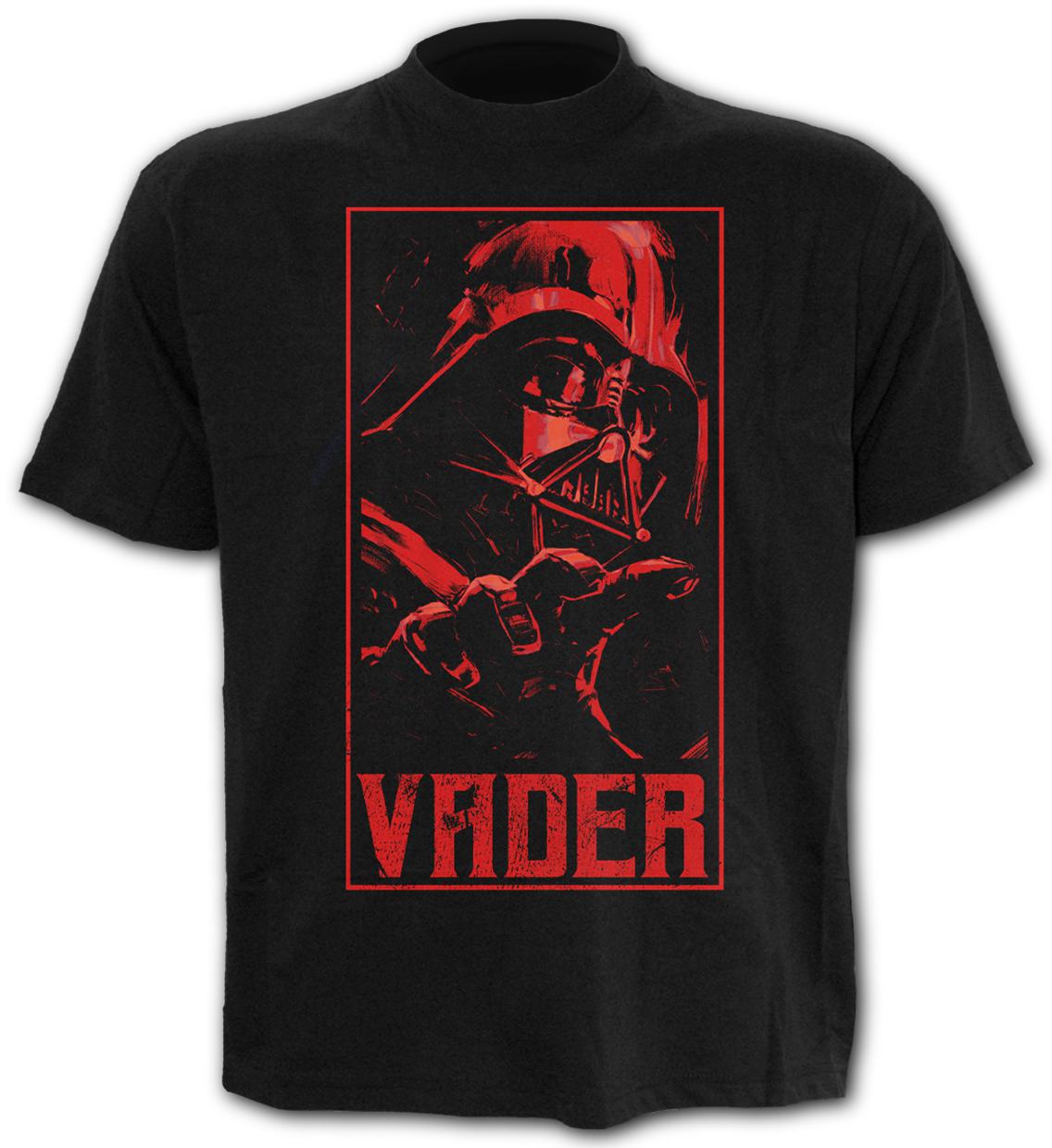 Tricou Q218M121 - STAR WARS KENOBI - VADER - Front Print T-Shirt Black