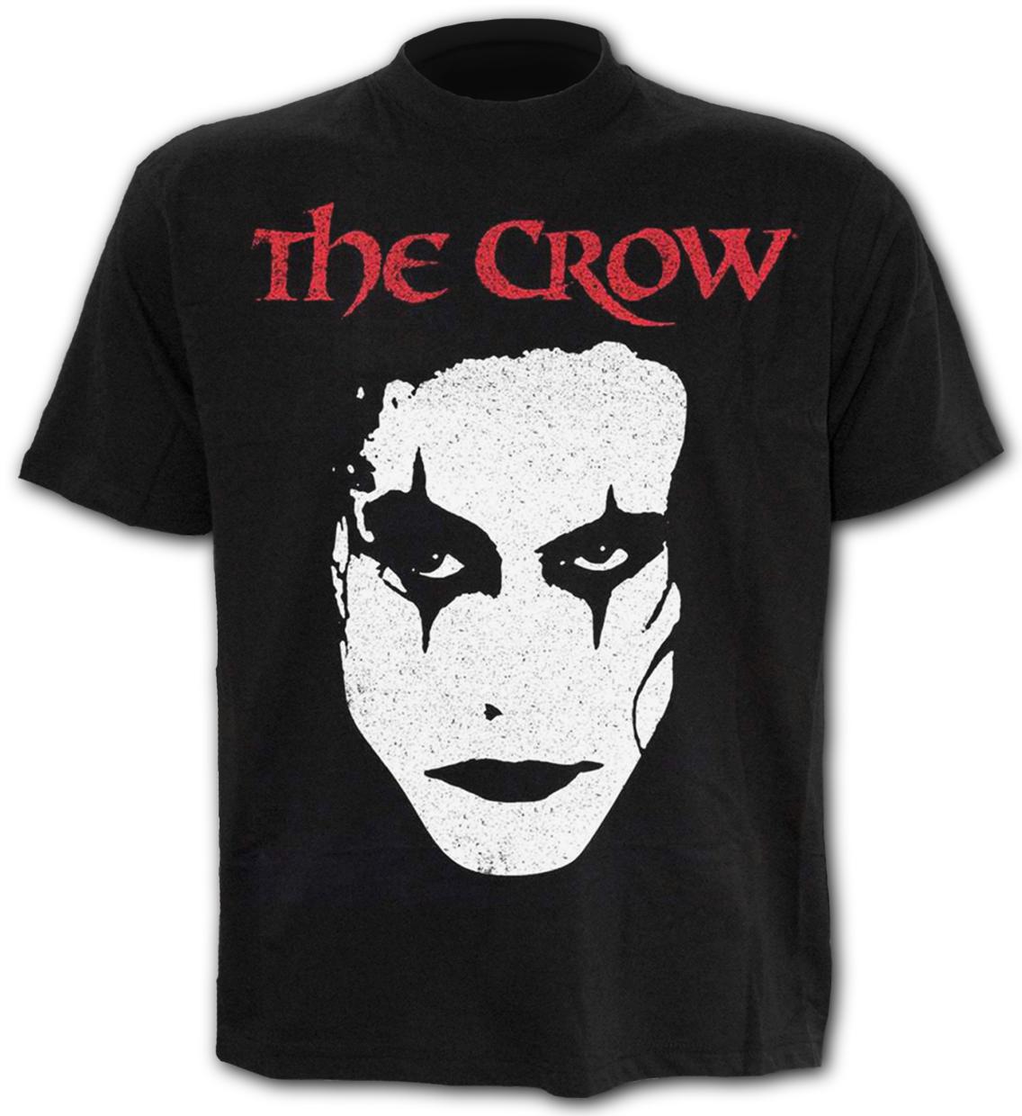 Tricou Q225M121 - THE CROW - FACE - Front Print T-Shirt Black