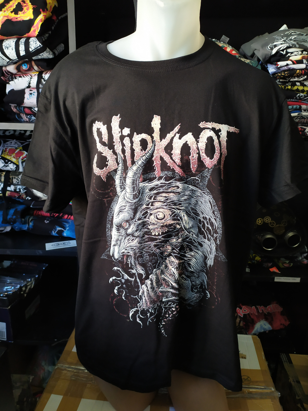 Tricou SLIPKNOT Goat and Skull TR/FR/LK