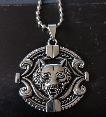 Medalion inox rotund WOLF (Lup) (colectia Motorbike) Medalion inox rotund WOLF (Lup) (colectia Motorbike)